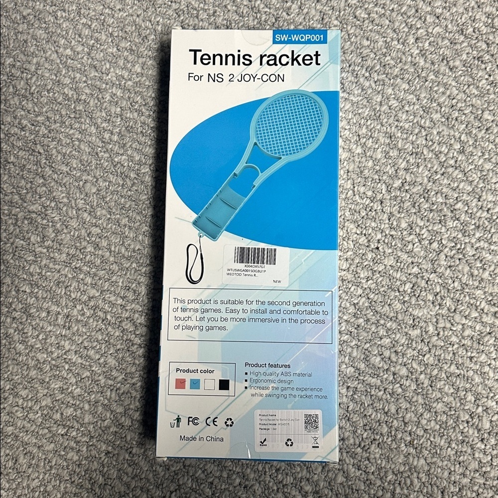 Tennis Racket SW-WQP001 Nintendo Switch 2 Joy-Con Accessory - Picture 2 of 5